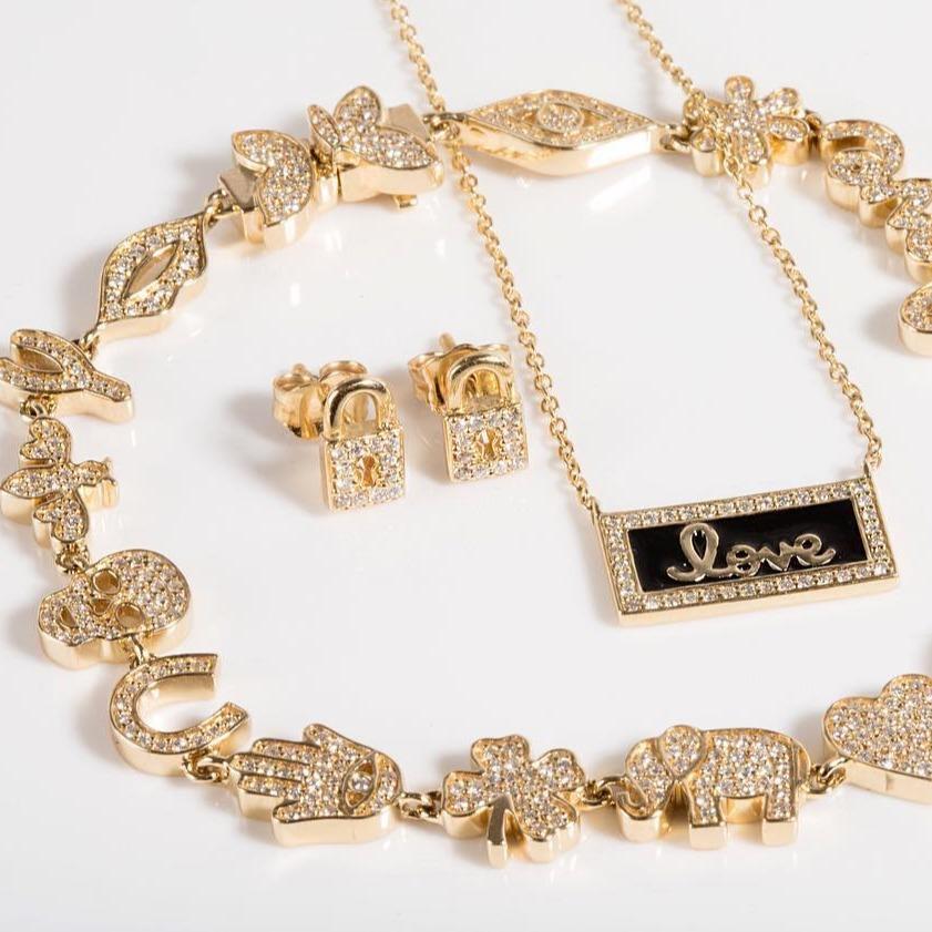 Bracelet,earrings,necklace