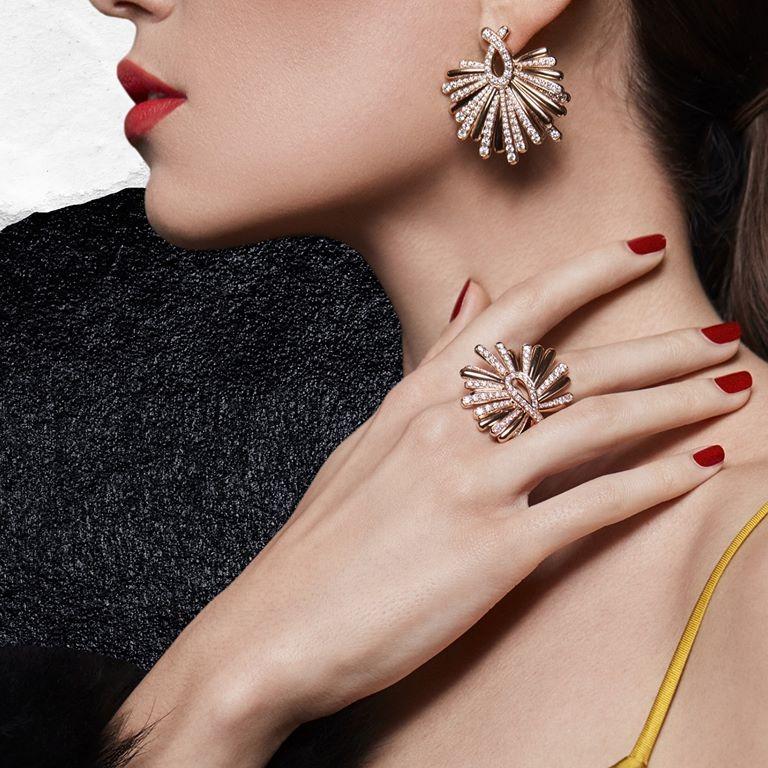 Earrings and rings