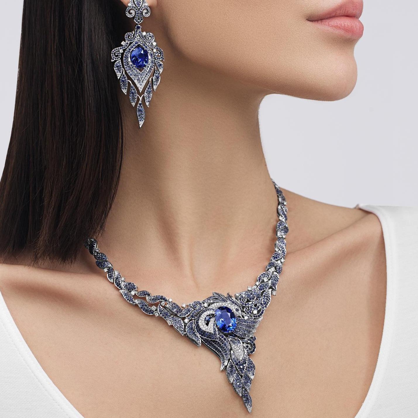 Earrings, Necklace