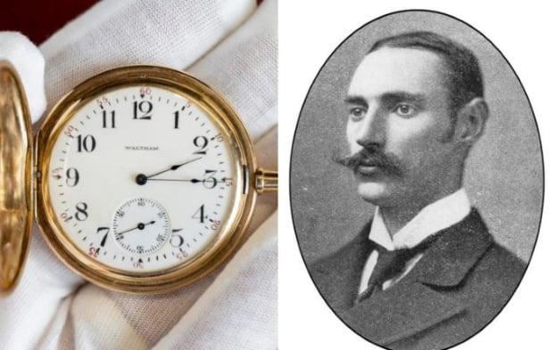 Gold pocket watch from the Titanic